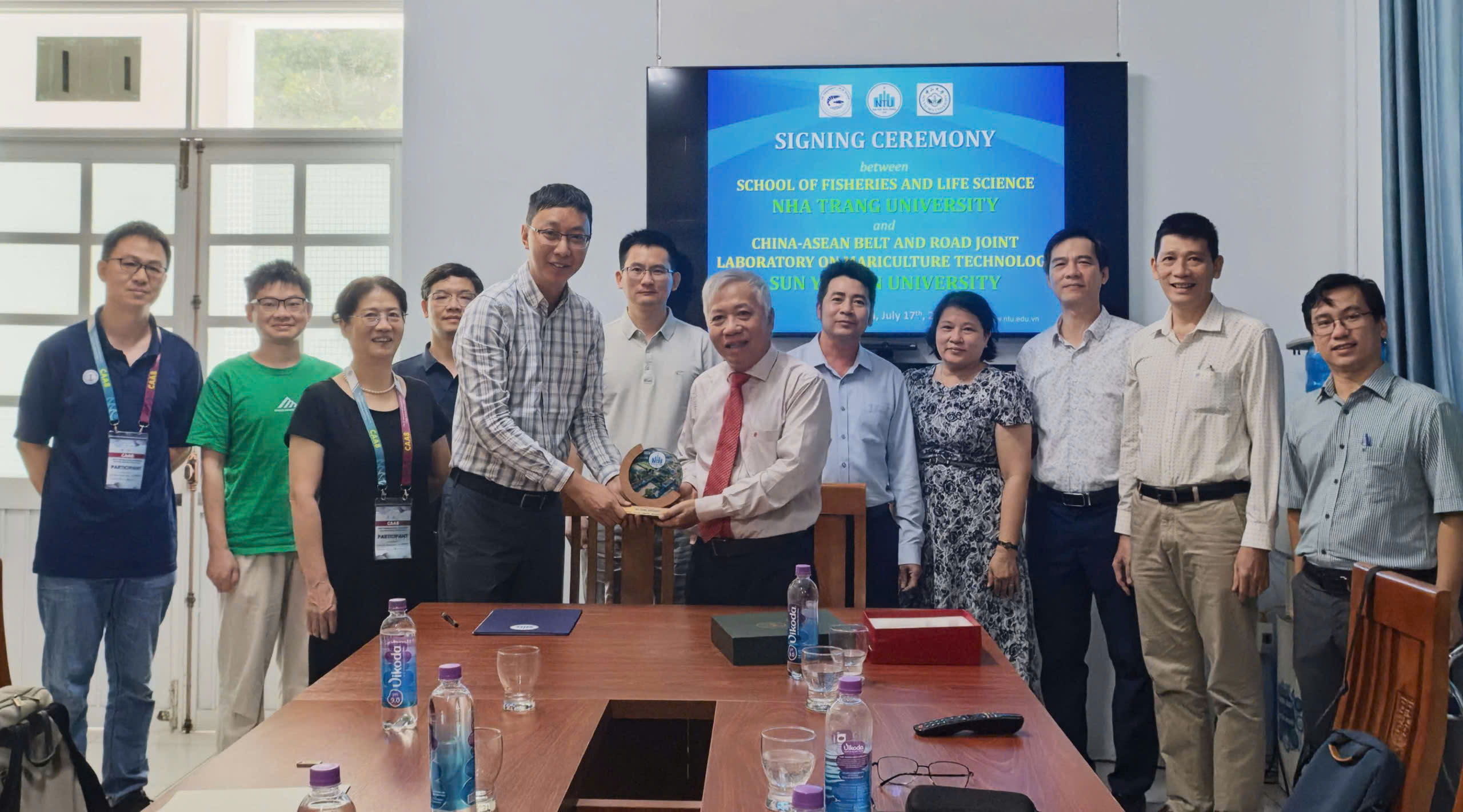Trường Thủy sản và Khoa học Sự sống ký kết Thư bày tỏ ý định hợp tác với Đại học Trung Sơn (Trung Quốc)